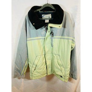 Body Glove Jacket Womens Large‎ Green Outdoor Insulated Colorblock Waterproof